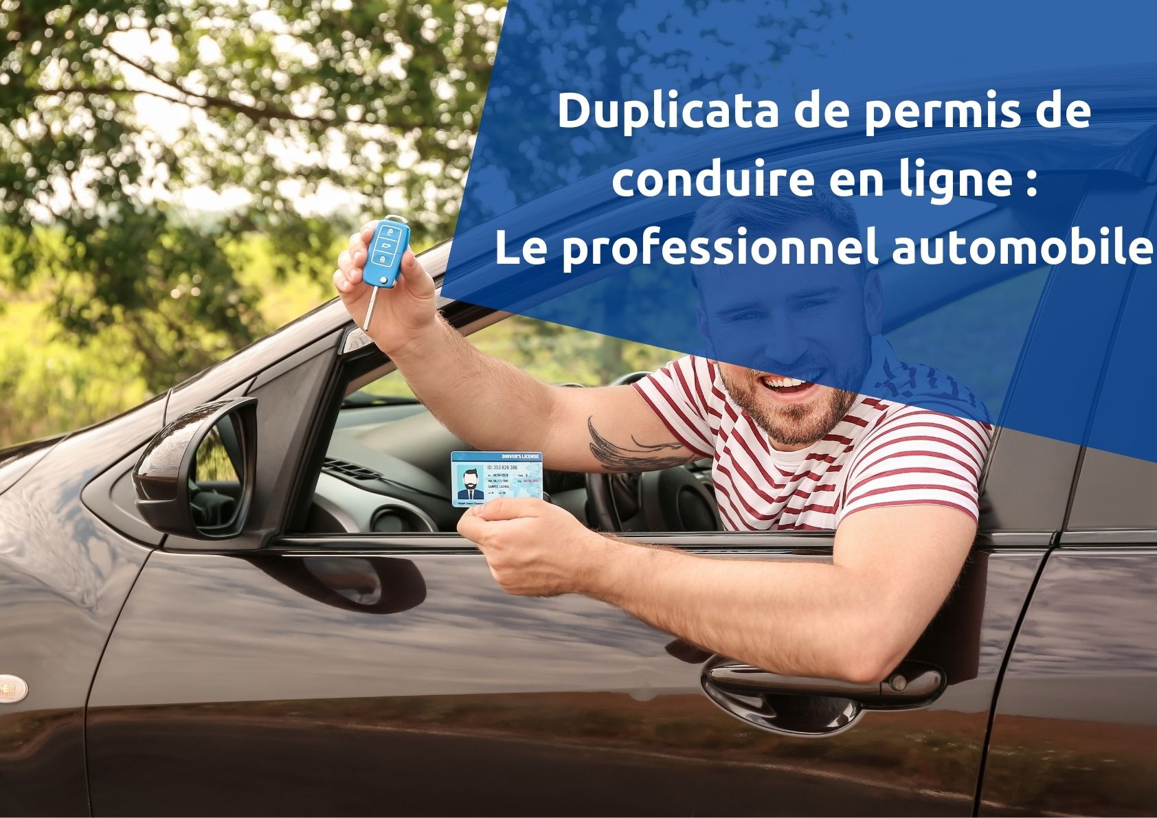 Duplicata de permis de conduire en ligne : le professionnel auto